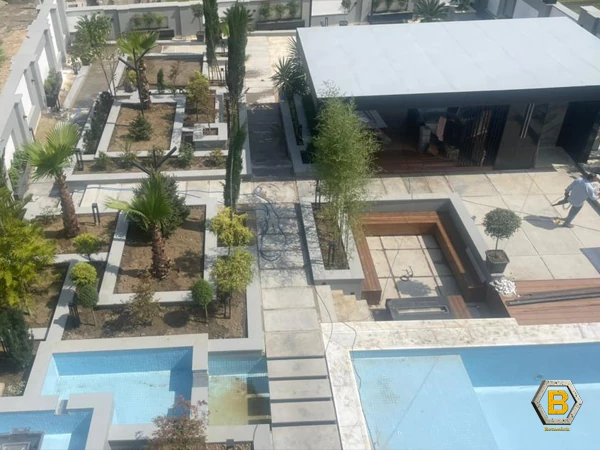 بتن اکسپوز کف حیاط