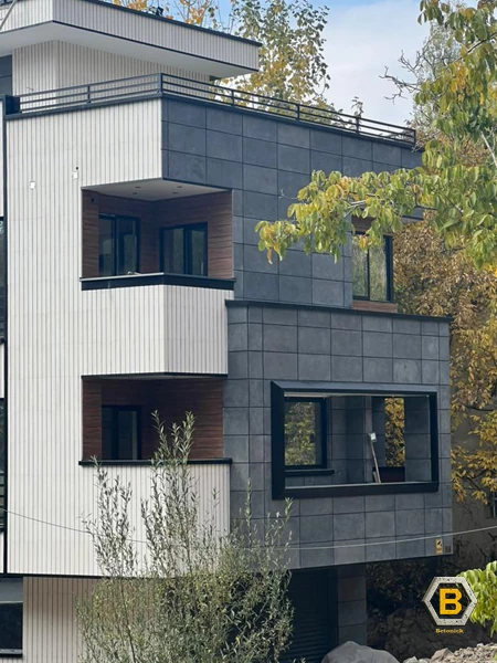 دیوار بتن اکسپوز رنگی